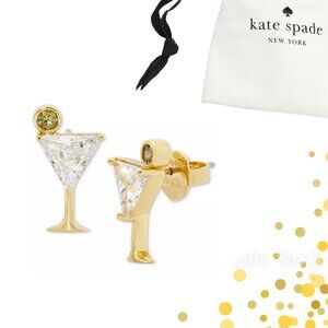 Kate Spade Gold-Tone Shaken or Stirred Stud Earrings